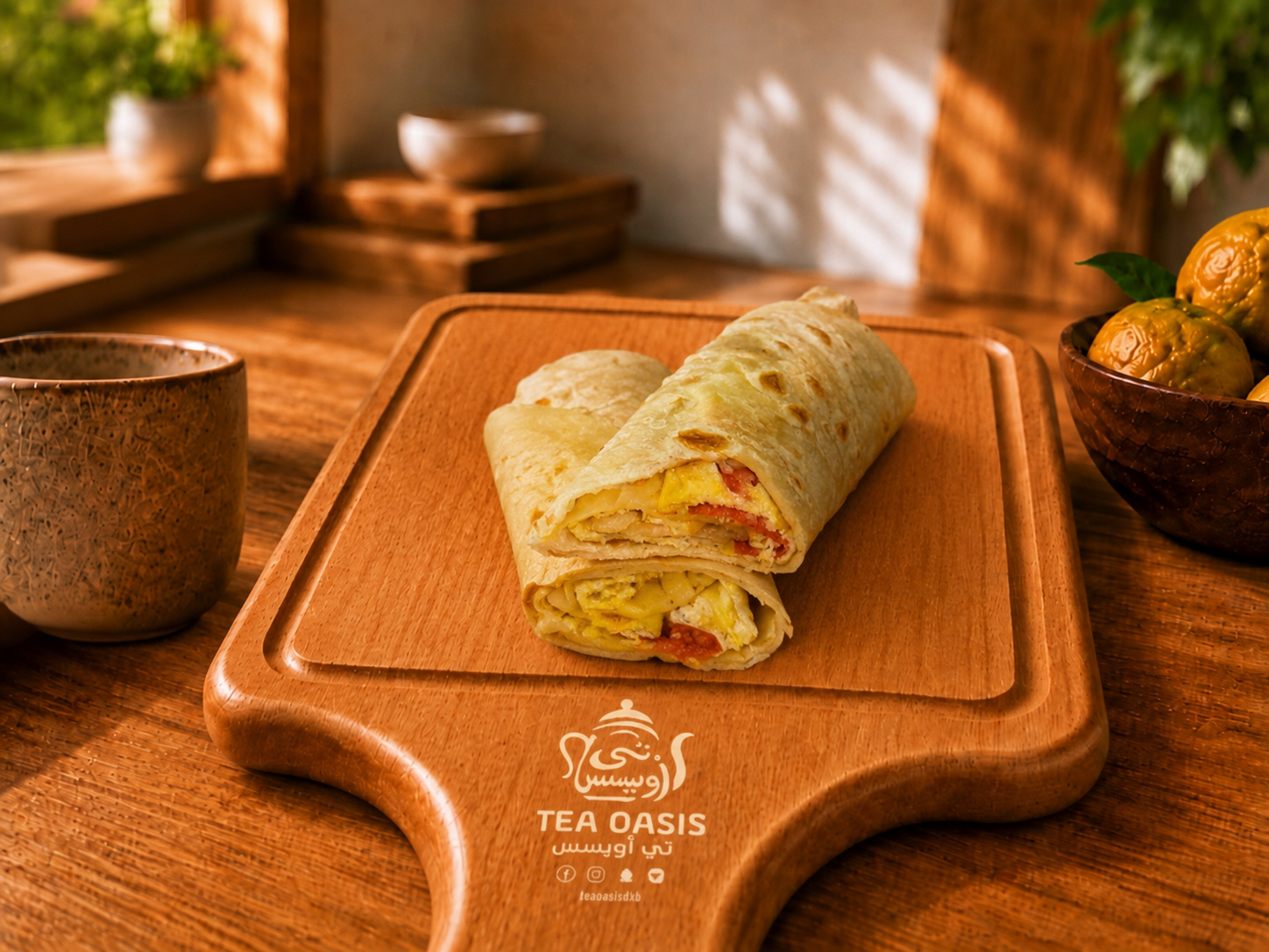 Chapati Pepperoni Omelette
