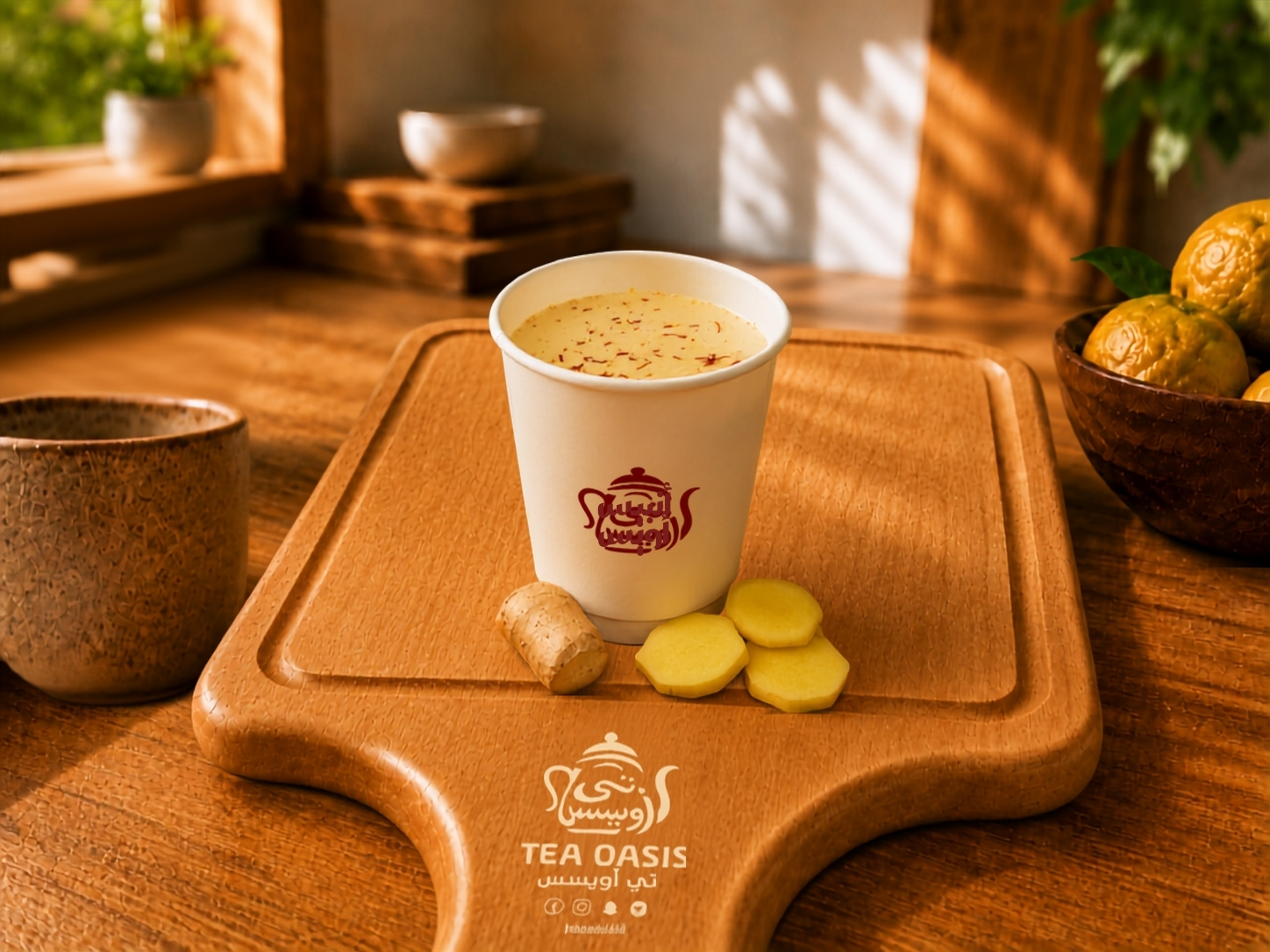 Milk with Ginger and Saffron