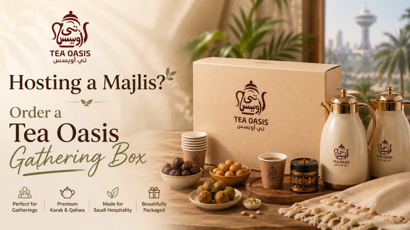 Hosting a Majlis? Order a Tea Oasis Gathering Box