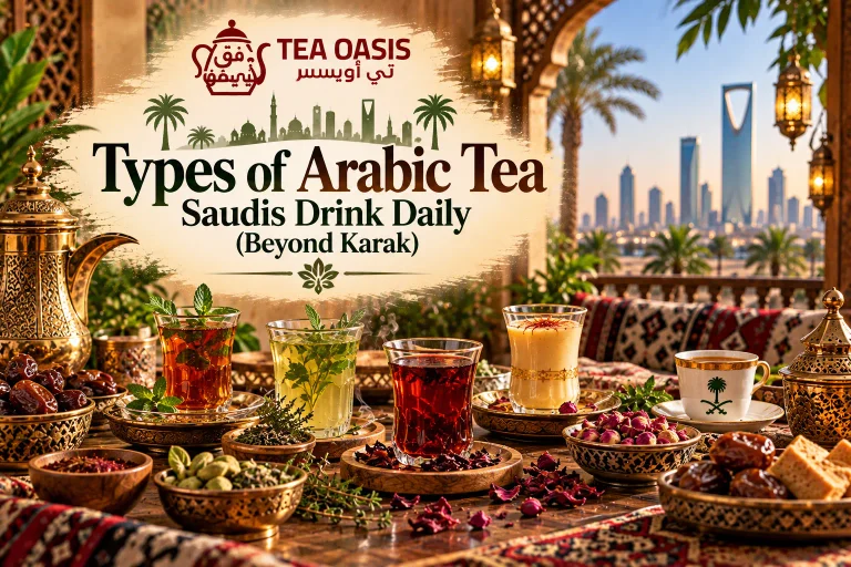 Types of Arabic Tea Saudis Drink Daily (Beyond Karak)