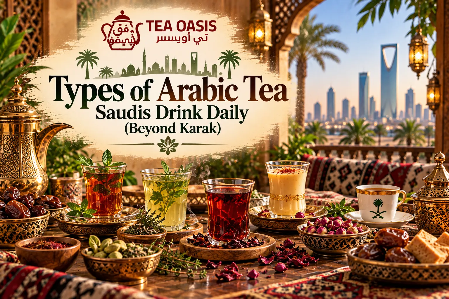 Types of Arabic Tea Saudis Drink Daily (Beyond Karak)